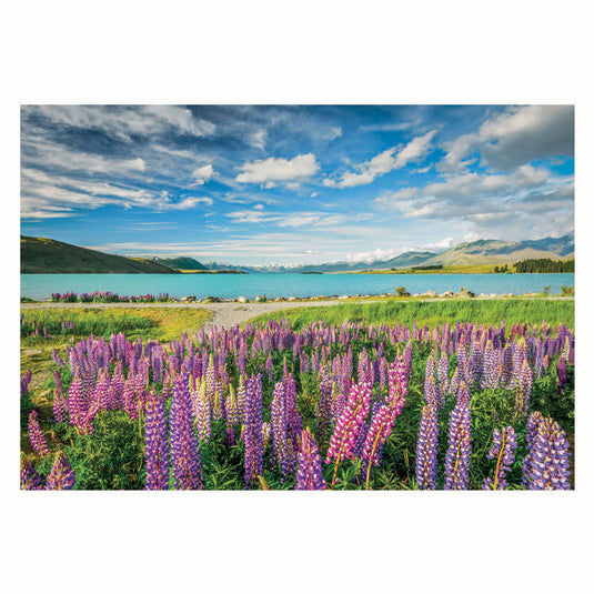 Clementoni legpuzzel bloemen bij lake tekapo, 1500st.