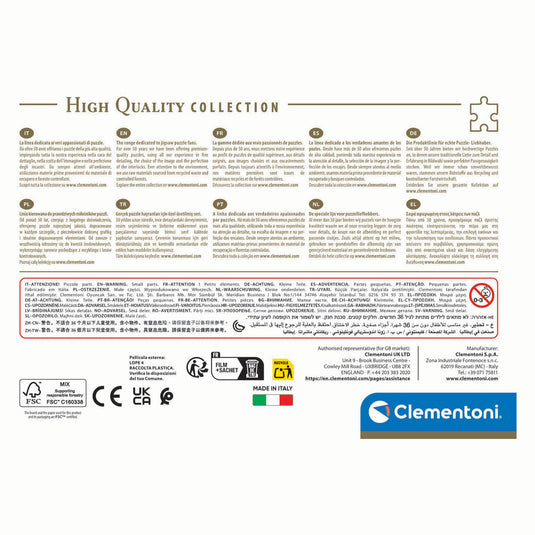 Clementoni legpuzzel compact colorboom trap, 500st.