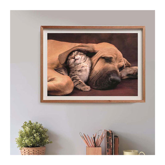 Clementoni legpuzzel hond en kat, 500st.