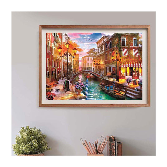 Clementoni - puzzel - 500 stukjes - zonsondergang over venetiã« - puzzel voor volwassenen - high quality collection