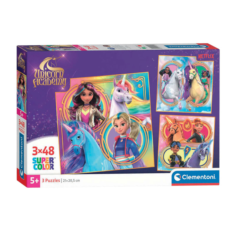 Load image into Gallery viewer, Clementoni puzzel unicorn academy - 3x48st.
