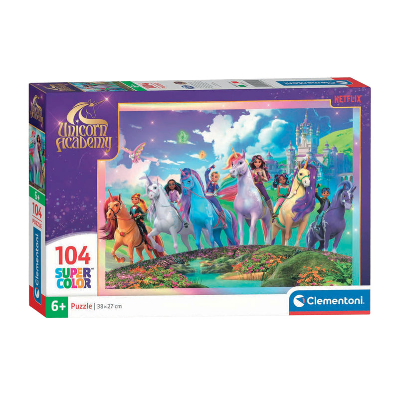 Load image into Gallery viewer, Clementoni puzzel unicorn academy - 104dlg.
