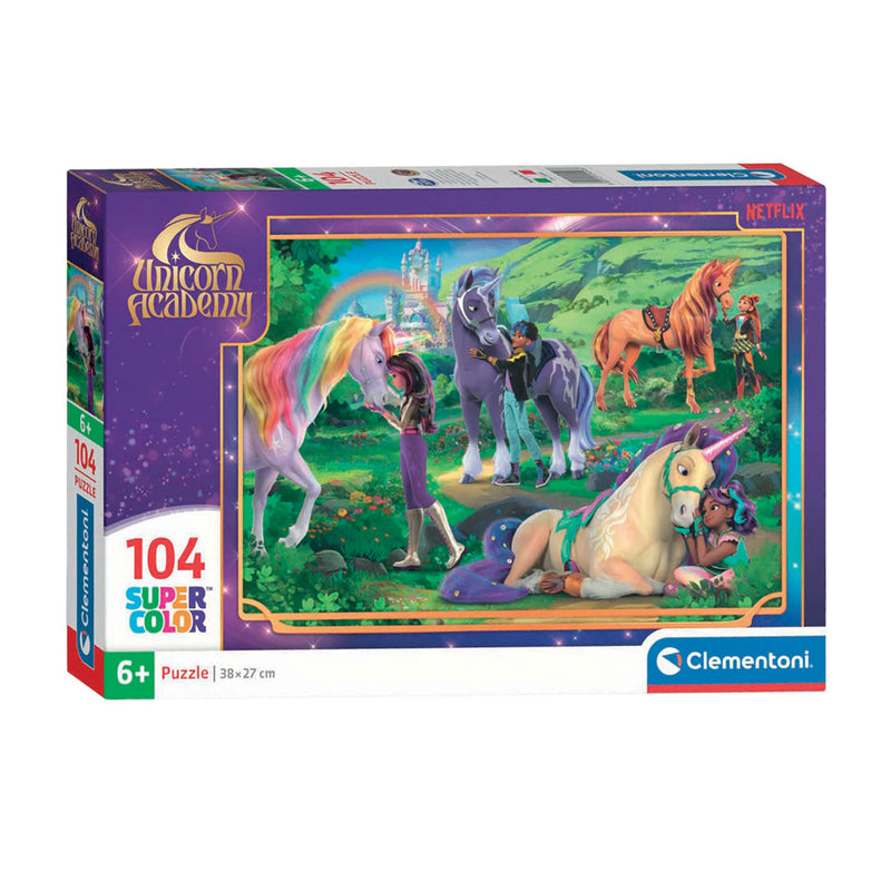 Load image into Gallery viewer, Clementoni puzzel unicorn academy - 104dlg.
