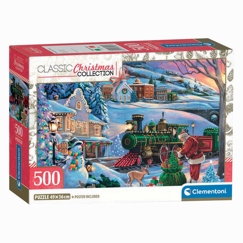 Load image into Gallery viewer, Clementoni legpuzzel kersttrein - 500st.
