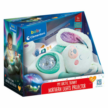 Clementoni - baby speelgoed - knuffel met noorderlicht projector - vanaf 0 maanden