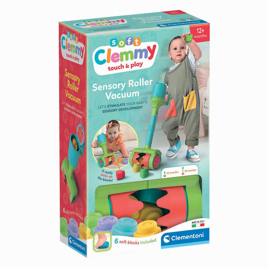 Clementoni soft clemmy stofzuiger met 6 blokken