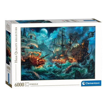 Clementoni legpuzzel piraten strijd - 6000st.