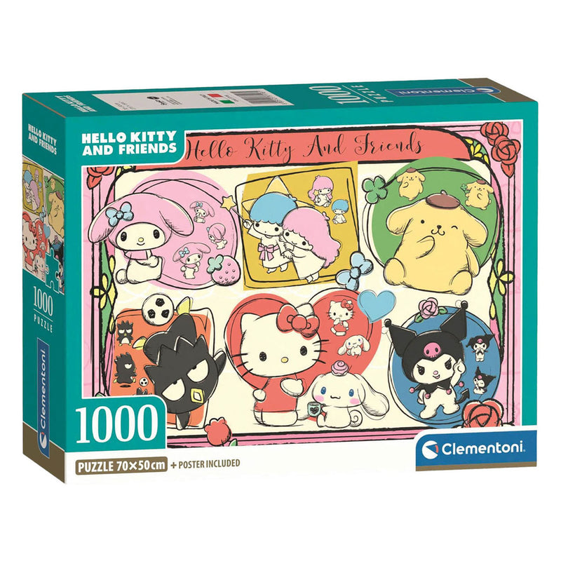 Load image into Gallery viewer, Clementoni legpuzzel hello kitty and friends - 1000st.
