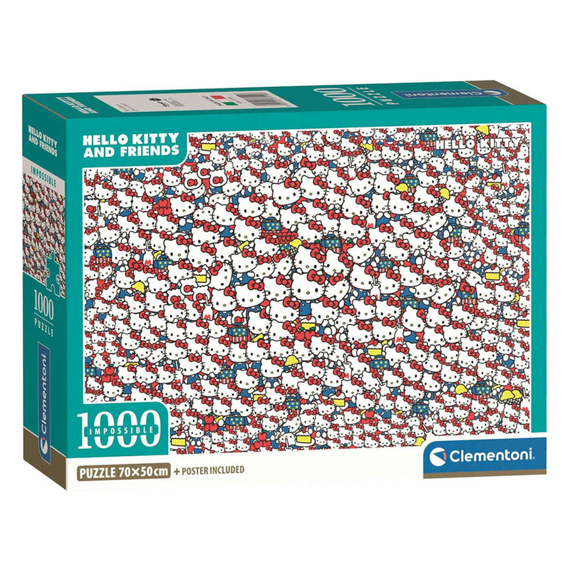 Load image into Gallery viewer, Clementoni onmogelijke legpuzzel hello kitty - 1000st.
