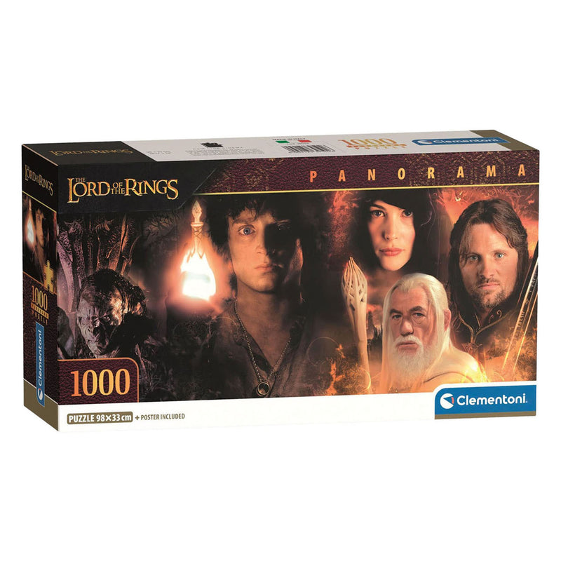 Load image into Gallery viewer, Clementoni legpuzzel the lord of the rings panorama - 1000st.
