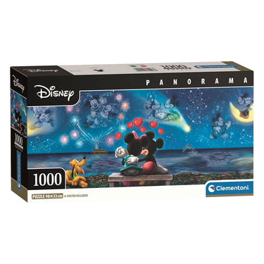 Clementoni legpuzzel mickey en minnie panorama - 1000st.