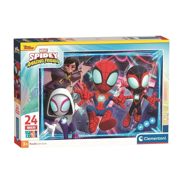 Load image into Gallery viewer, Clementoni legpuzzel spidey and his amazing friends - 24st. maxi
