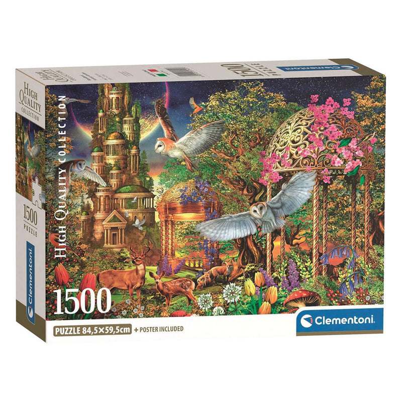 Load image into Gallery viewer, Clementoni legpuzzel woodland fantasy garden - 1500st.
