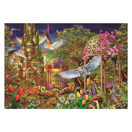 Clementoni legpuzzel woodland fantasy garden - 1500st.