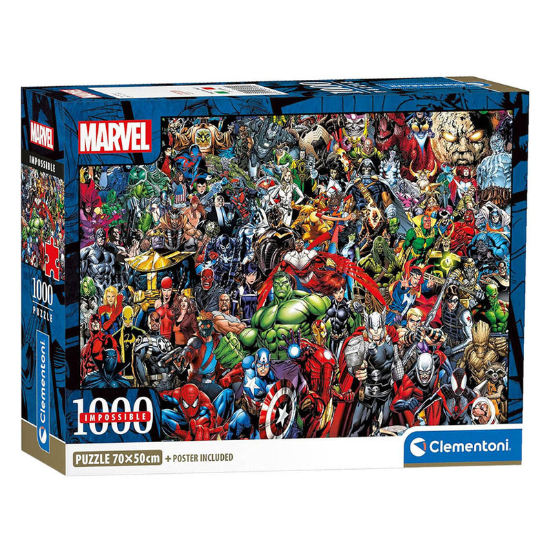 Load image into Gallery viewer, Clementoni onmogelijke legpuzzel marvel - 1000st.
