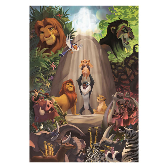Clementoni puzzel - the lion king - 1000 stukjes - inclusief poster