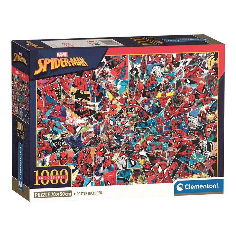 Load image into Gallery viewer, Clementoni legpuzzel onmogelijke marvel spiderman - 1000st.
