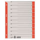 Tabbladen leitz 230 g m² rood