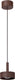 Lucide lenz - hanglamp binnen buiten - ø 11 cm - led - 1x8w 2700k - ip54 - roest bruin | essential