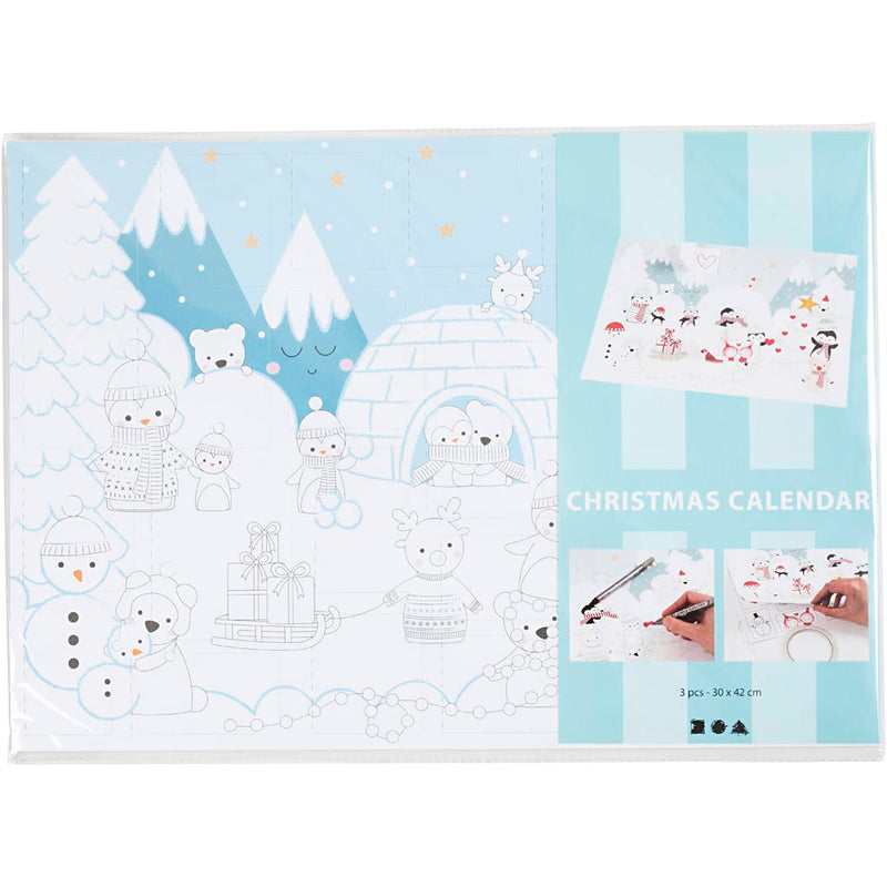 Load image into Gallery viewer, Https: www.cchobby.nl kerstkalender-afm-30x42-cm-30-stuk-1-doos-233110
