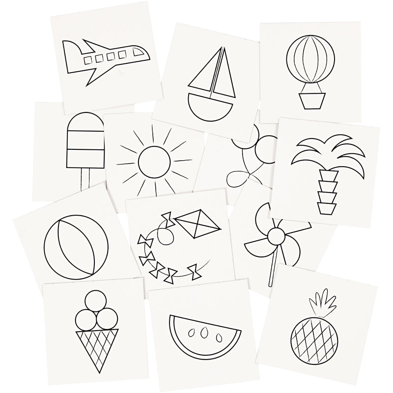 Load image into Gallery viewer, Creativ company memory kaarten, afm 7x7 cm, 400 gr, wit, 1 set
