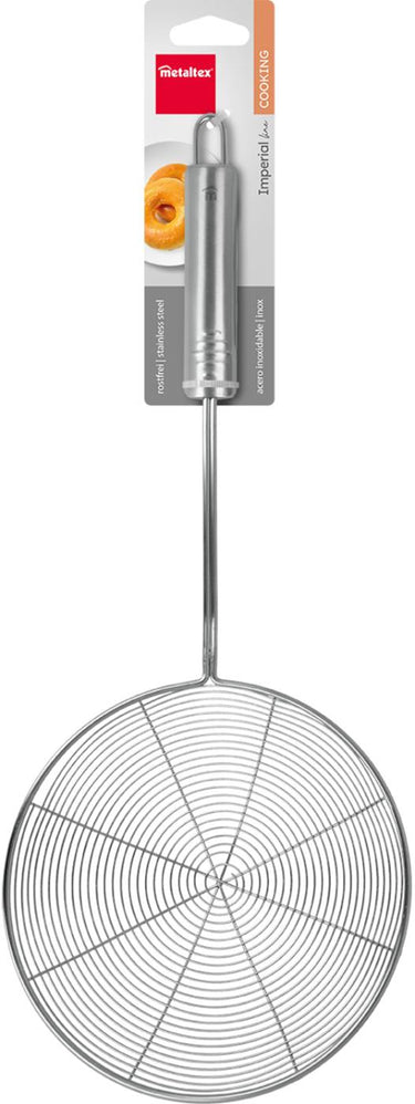 Metaltex schuimspaan voor frituur ø16cm rvs 40cm