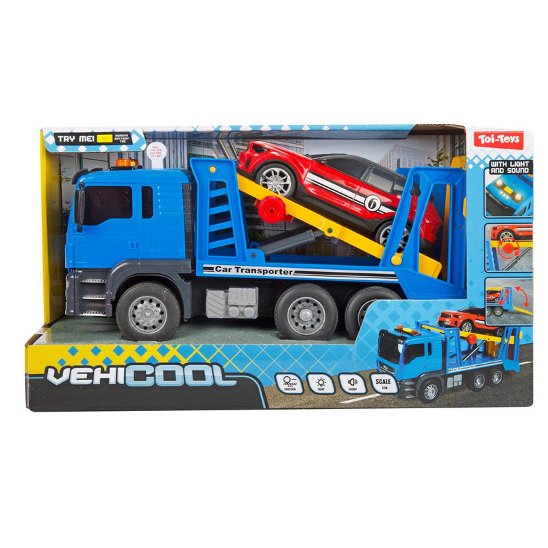 Afbeelding laden in galerijviewer, Toi-toys vehicool autotransportwagen - 26cm
