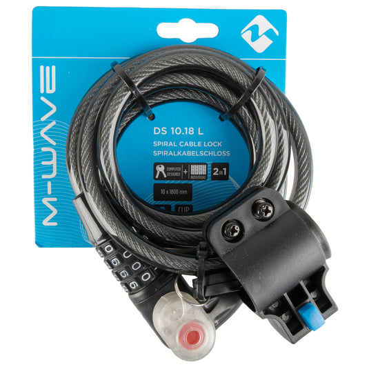 M-wave ds 10.18 l spiral cable lock