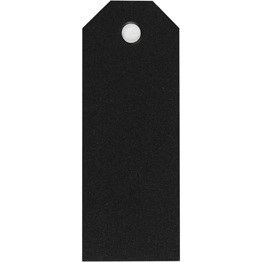 Manilla-labels, afm 3x8 cm, 220 gr, zwart, 20 stuk 1 doos