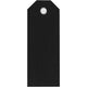 Manilla-labels, afm 3x8 cm, 220 gr, zwart, 20 stuk 1 doos