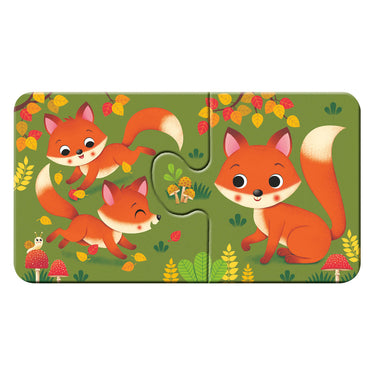 Ravensburger dieren en hun kleintjes - my first puzzles - 9x2 stukjes - kinderpuzzel