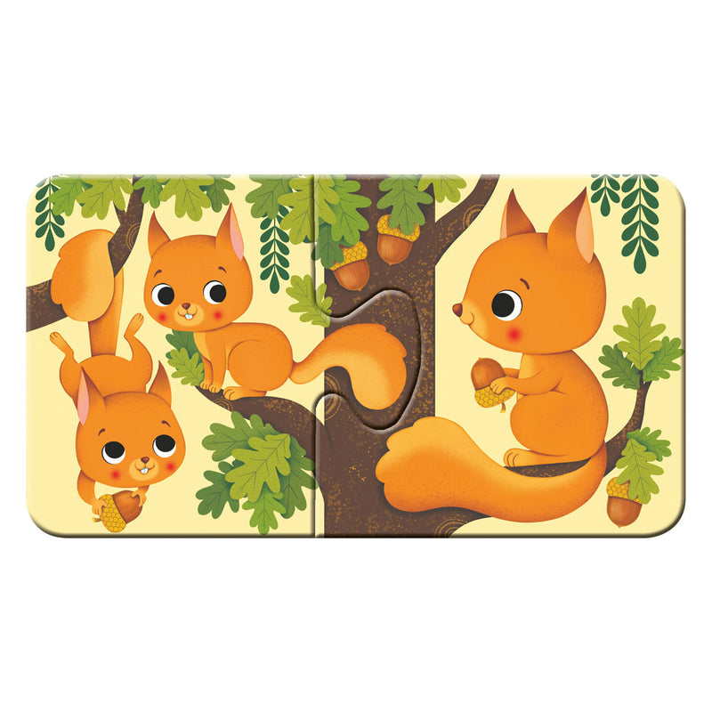 Load image into Gallery viewer, Ravensburger dieren en hun kleintjes - my first puzzles - 9x2 stukjes - kinderpuzzel
