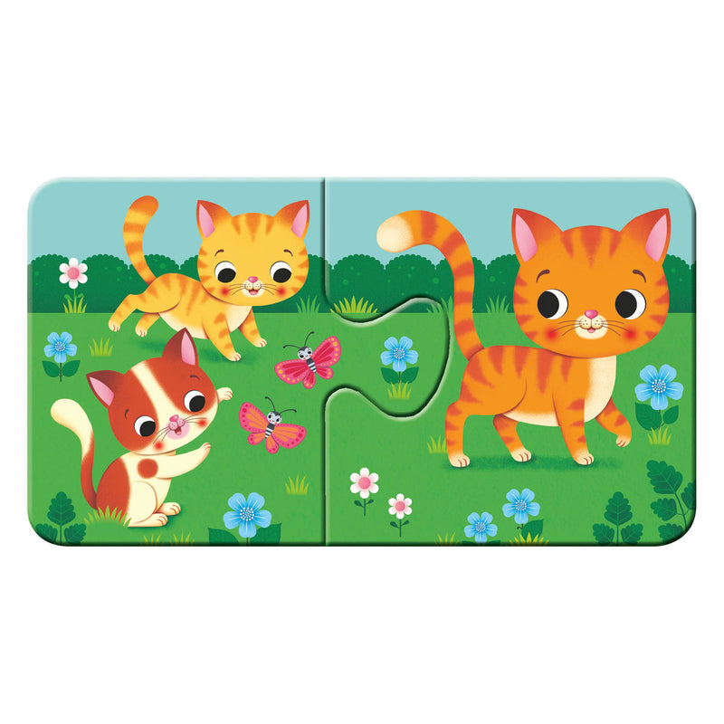Load image into Gallery viewer, Ravensburger dieren en hun kleintjes - my first puzzles - 9x2 stukjes - kinderpuzzel
