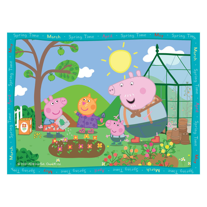 Load image into Gallery viewer, Ravensburger puzzel peppa pig: 4 seizoenen - 12+16+20+24 stukjes
