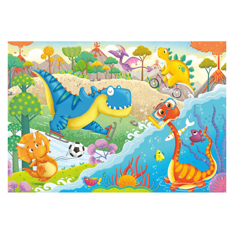 Load image into Gallery viewer, Ravensburger puzzel lievelingsdino's - twee puzzels - 12 stukjes - kinderpuzzel
