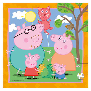 Ravensburger puzzel peppa pig - legpuzzel - 3x49 stukjes
