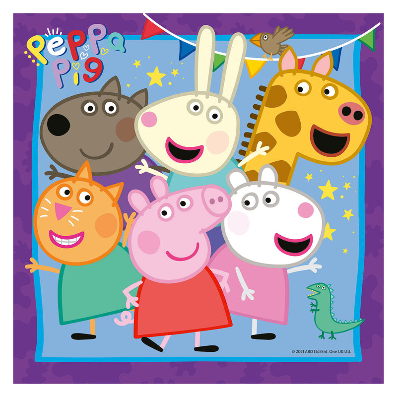 Load image into Gallery viewer, Ravensburger familie en vrienden van peppa pig legpuzzel, 3x49st.
