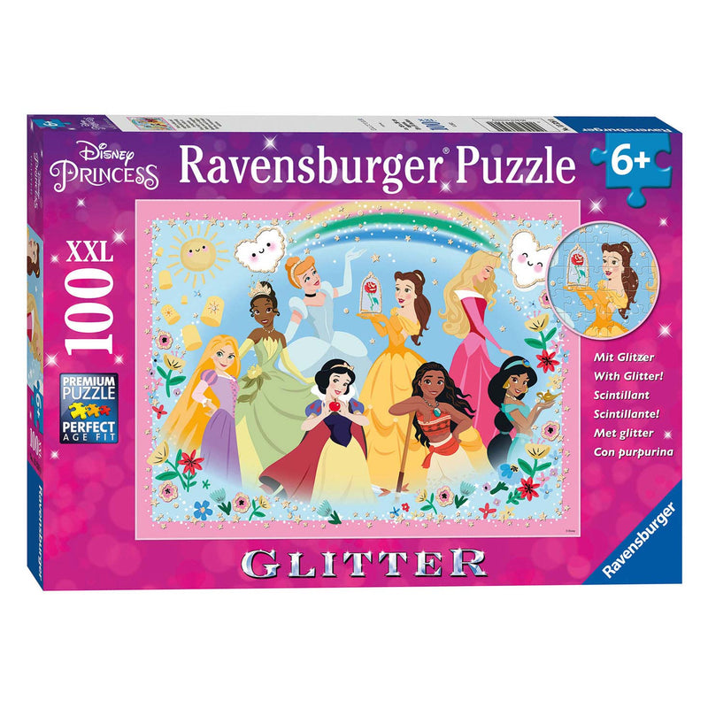 Load image into Gallery viewer, Ravensburger disney princess glitterpuzzel, 100st. xxl
