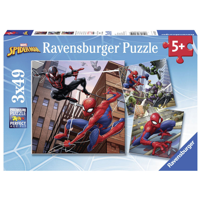 Load image into Gallery viewer, Ravensburger spiderman puzzel, 3x49st.
