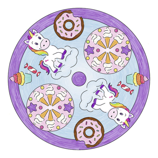 Mandala-designer ravensburger 2in1 - eenhoorn
