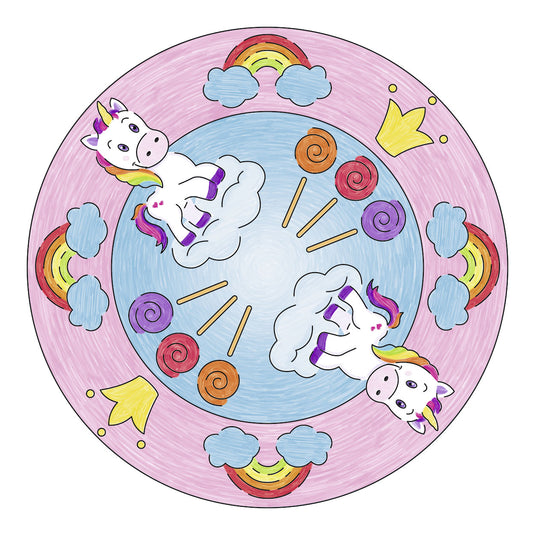 Mandala-designer ravensburger 2in1 - eenhoorn