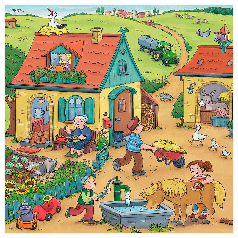 Load image into Gallery viewer, Ravensburger op de boerderij, 3x49st.
