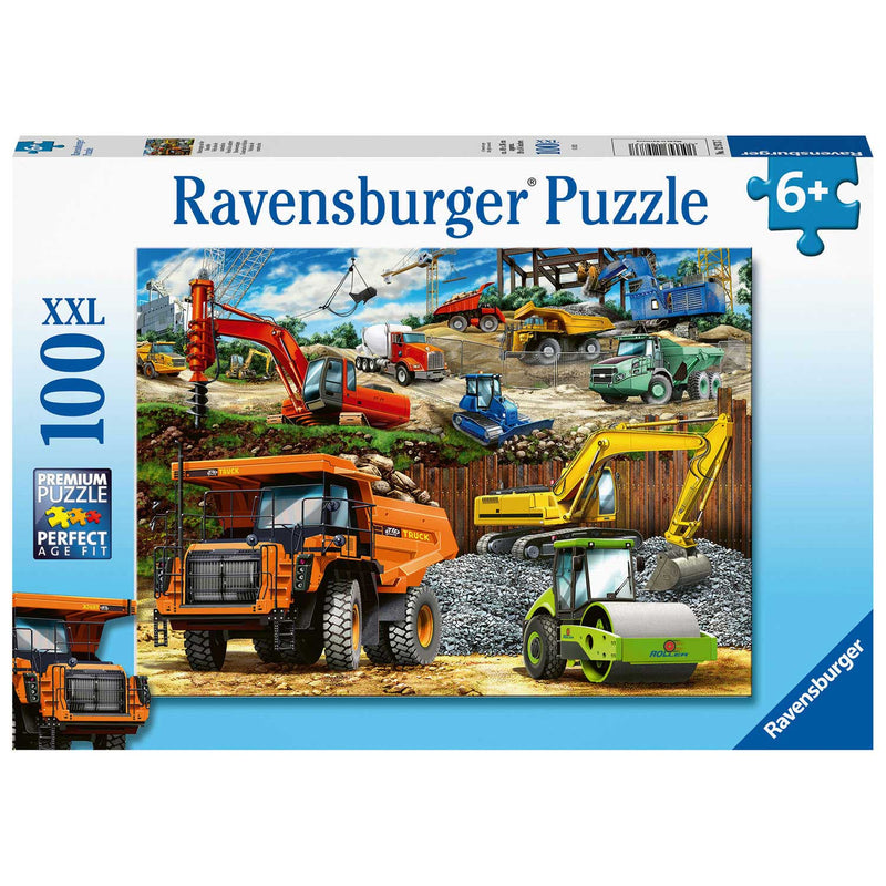 Load image into Gallery viewer, Ravensburger bouwvoertuigen, 100st. xxl
