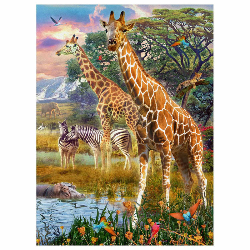 Load image into Gallery viewer, Ravensburger puzzel kleurrijke savanne - legpuzzel - 150 stukjes
