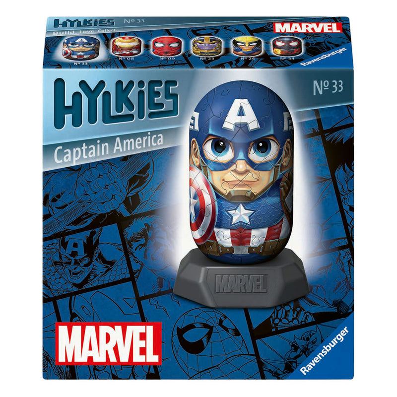 Load image into Gallery viewer, Ravensburger 3d puzzel hylkies marvel captain america - 54st.
