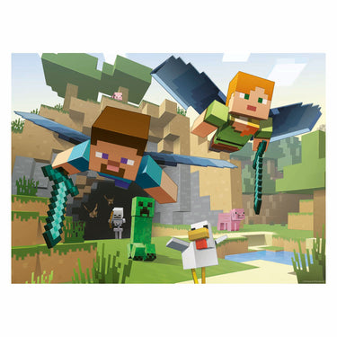 Ravensburger puzzel minecraft avontuur 200 xxl stukjes kinderen.