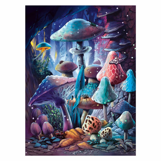 Ravensburger puzzel moonlight mushrooms 500st