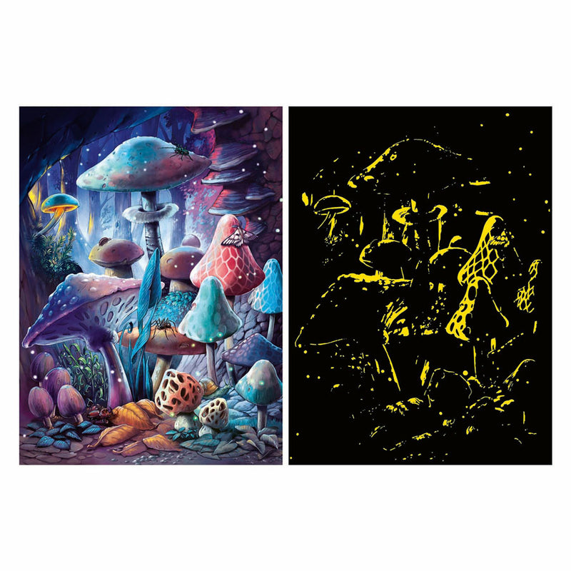 Load image into Gallery viewer, Ravensburger legpuzzel maanlicht paddestoelen glow in the dark - 500st.
