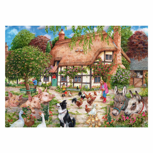 Ravensburger puzzel farm cottage - legpuzzel - 1000 stukjes