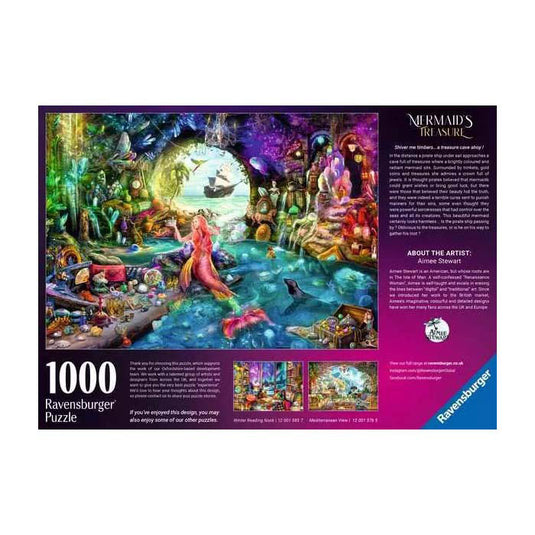 Ravensburger puzzel mermaid's treasure - legpuzzel - stukjes